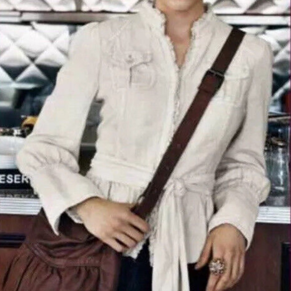 Anthropologie Louie - Pleasure Hunter Jacket Blazer Beige